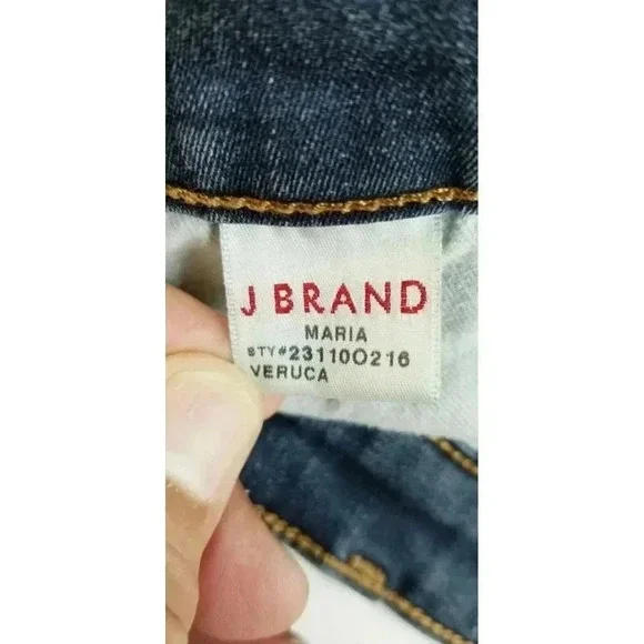 J Brand Size 26X26 Women's Maria Veruca Blue Denim Skinny Jeans Made in the USA - Picture 5 of 13